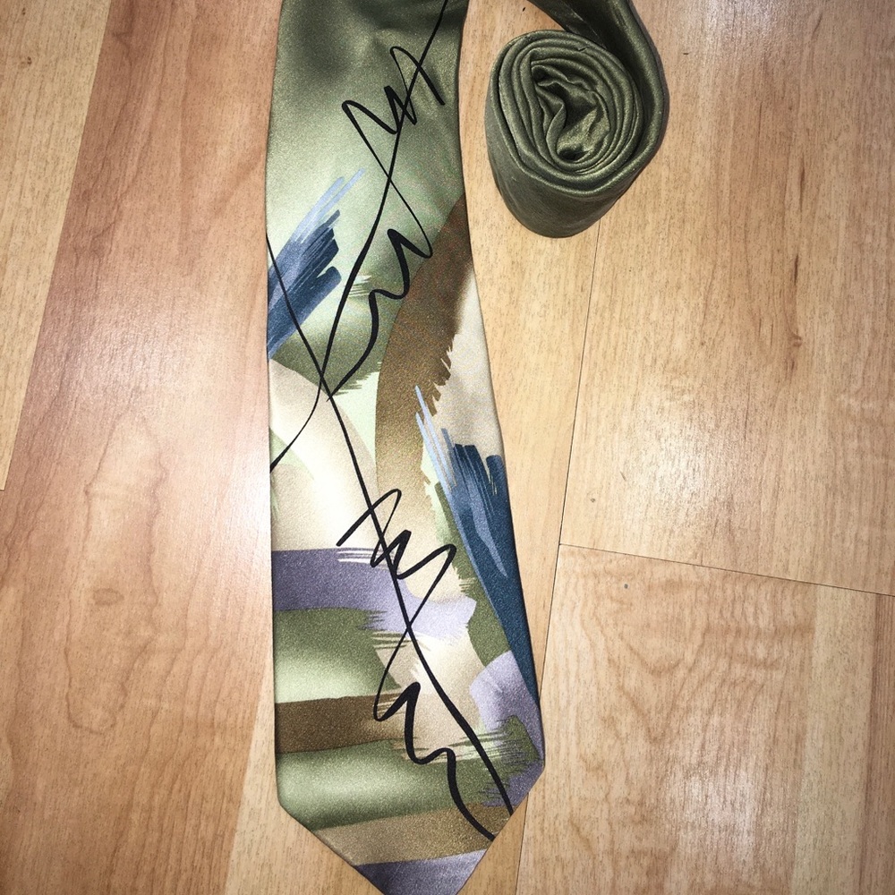 Jerry Garcia Abstract Tie Green